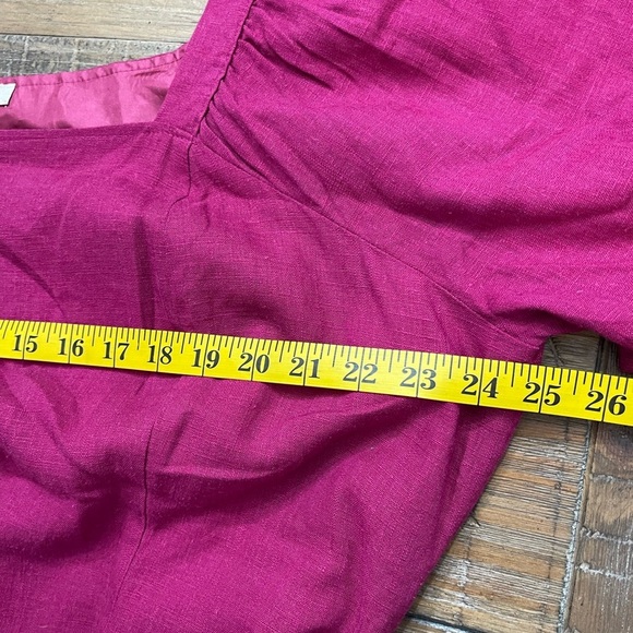 Ashley Stewart Button Down Dress Size 22 Raspberry - Picture 8 of 9